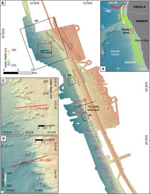 Spatial distribution and morphometry of the Namibian coral mounds controlled by the hydrodynamic regime and outer-shelf topography